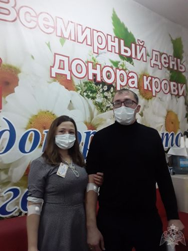 Семья сотрудника Росгвардии из Тувы откликнулась на призыв врачей службы крови