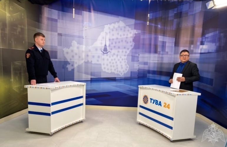  Начальник ОВО по г. Кызылу Росгвардии - гость телеканала "Тува 24" 