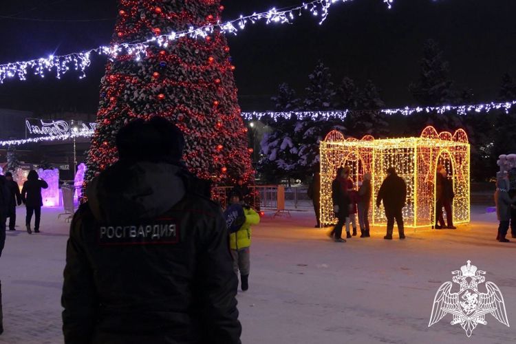 Росгвардия обеспечила правопорядок в новогоднюю ночь в Туве