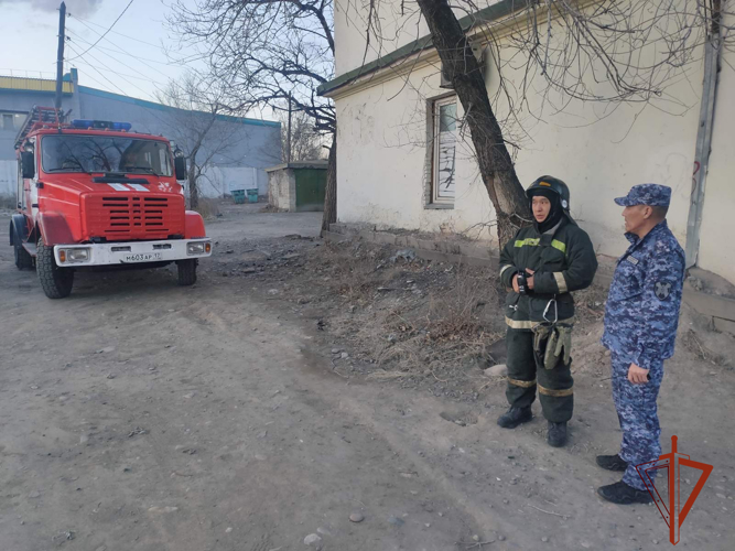 Росгвардейцы задержали условного злоумышленника во время тренировочных занятий на охраняемом объекте в Туве