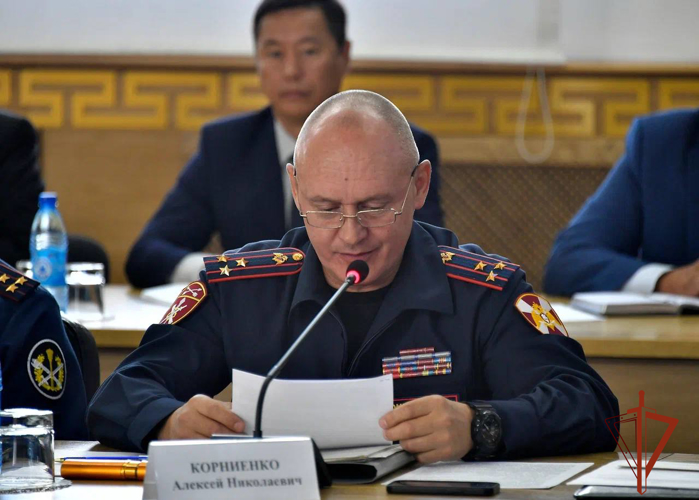В Туве начальник территориального Управления Росгвардии  принял участие в круглом столе  «Обеспечение безопасности в единый день голосования»