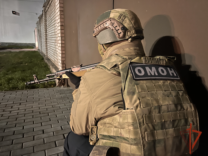 Росгвардейцы провели тренировку по обеспечению охраны и безопасности на охраняемом объекте