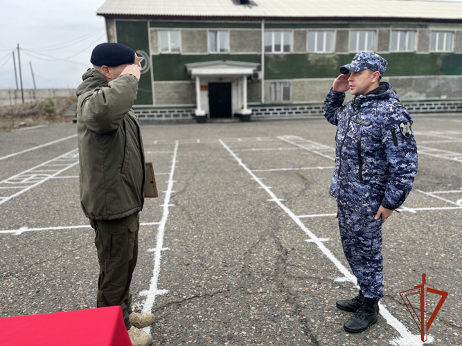 День образования территориального управления Росгвардии в Туве отметили торжественным построением