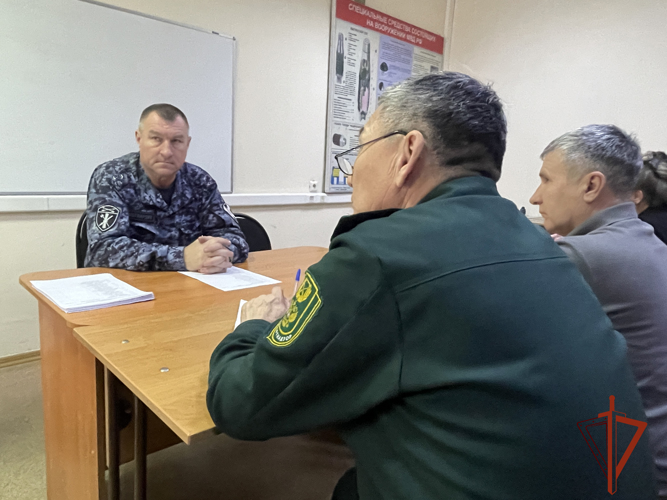 Заседание координационного совета по вопросам частной охранной деятельности состоялось в Управлении Росгвардии по Республике Тыва 