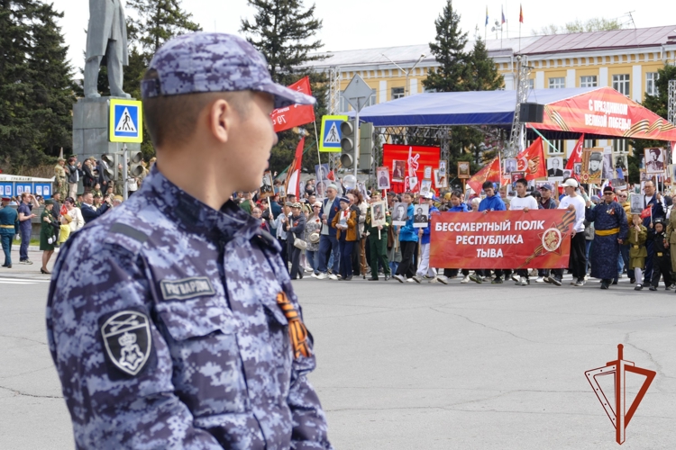 В Туве при участии Росгвардии обеспечена безопасность торжественных мероприятий в честь 80-летия Великой Победы
