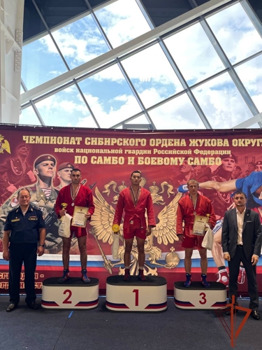 Спортсмены из Тувы стали призёрами чемпионата Сибирского округа Росгвардии по самбо и боевому самбо