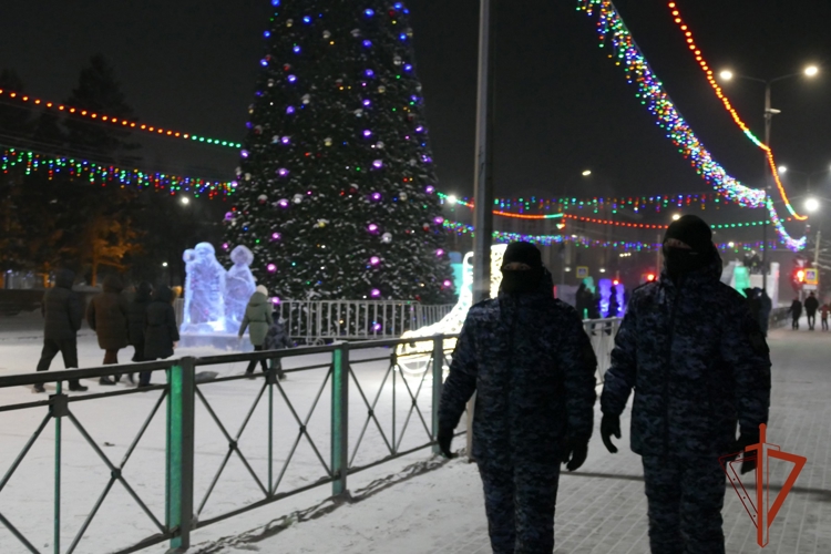 Росгвардия обеспечила правопорядок в новогоднюю ночь в Туве