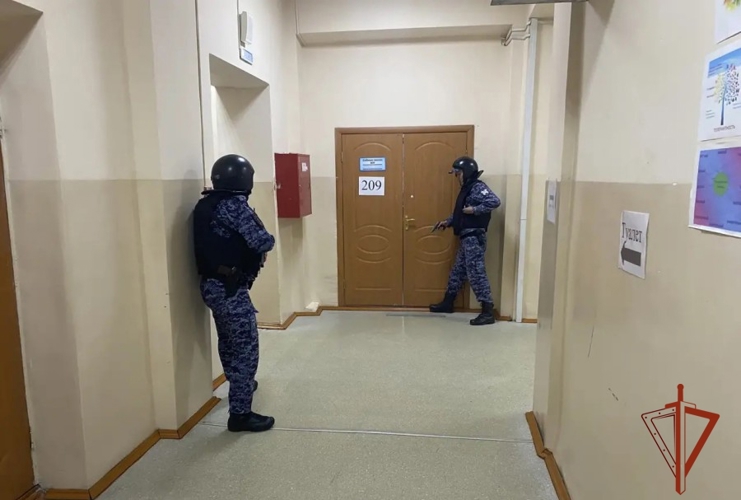 Подразделения Росгвардии отработали действия при возникновении угрозы на охраняемом объекте