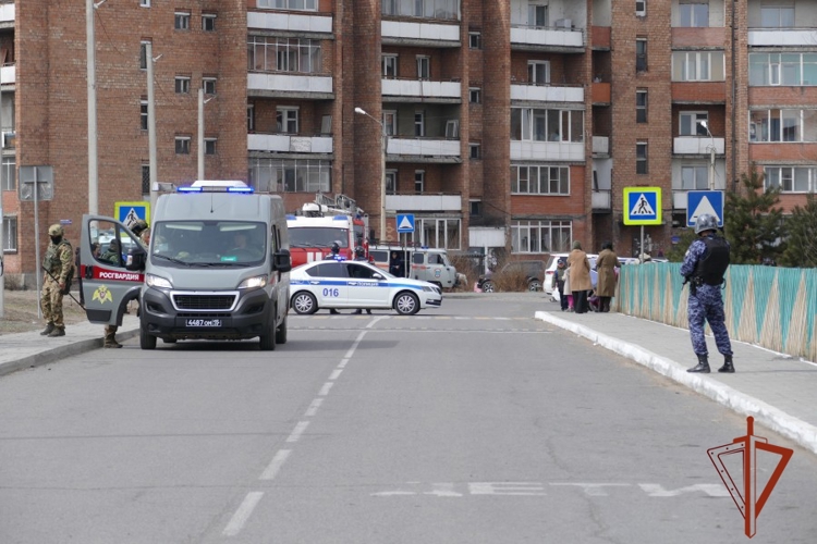 В Кызыле прошли всероссийские учения с участием Росгвардии