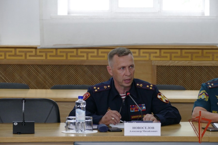 Врио начальника Управления Росгвардии по Республике Тыва Александр Новоселов принял участие в объединенной пресс-конференции правоохранительных органов  по розыску пропавших детей