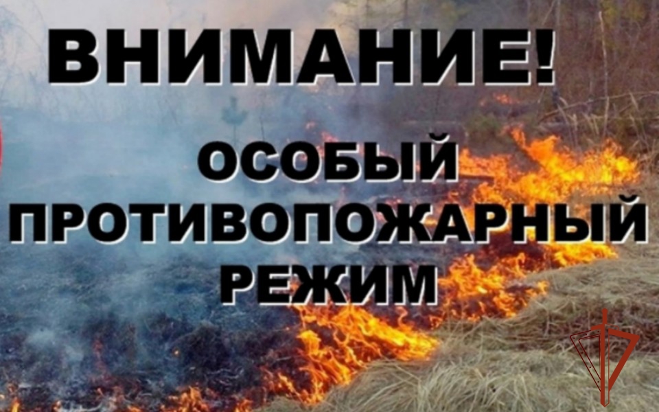 Росгвардия напоминает о действующих запретах в период действия особого противопожарного периода
