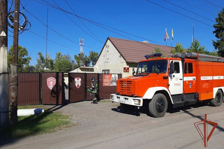 В Туране прошли пожарно-тактические учения МЧС и Росгвардии