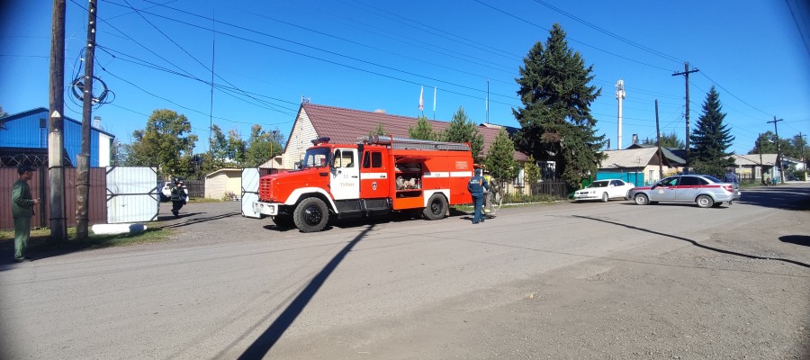 В Туране прошли пожарно-тактические учения МЧС и Росгвардии